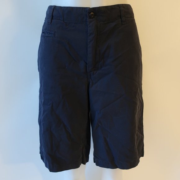 NWT Mens Em's of Masons Navy Blue Cotton Flat Front Public Pop Chino Shorts 36 * - Picture 1 of 7